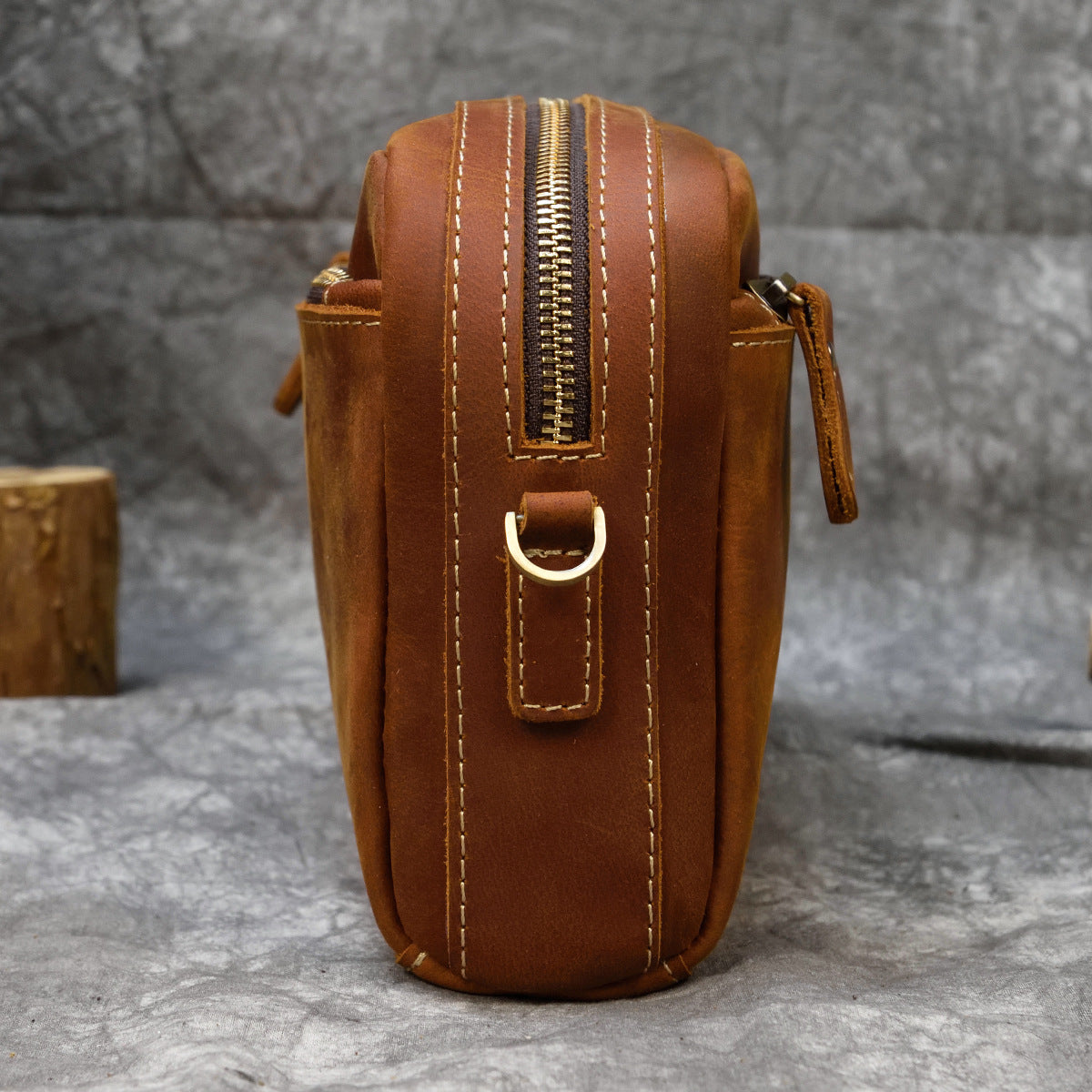 Retro Genuine Leather Clutch Unisex Crazy Men's Handbags