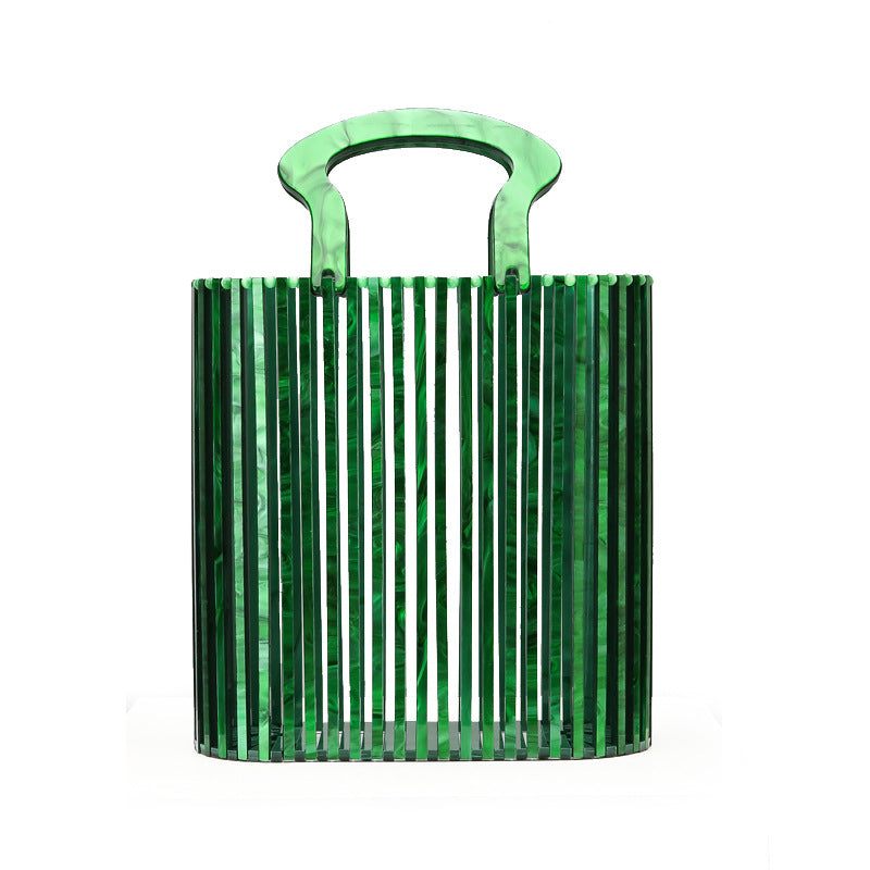 Vintage Weave Stylish Beach Basket Simple Evening Bags