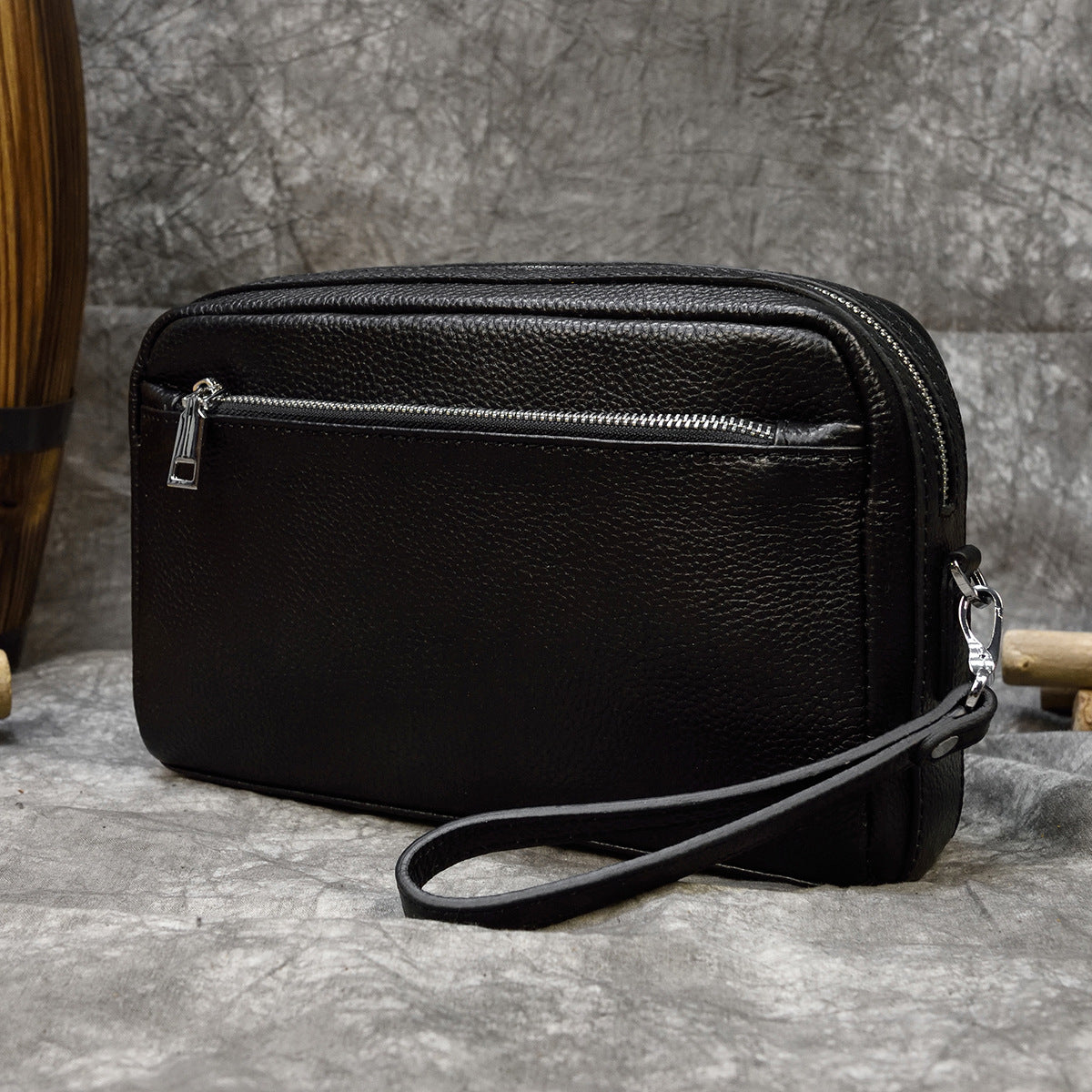 Retro Genuine Leather Clutch Unisex Crazy Men's Handbags