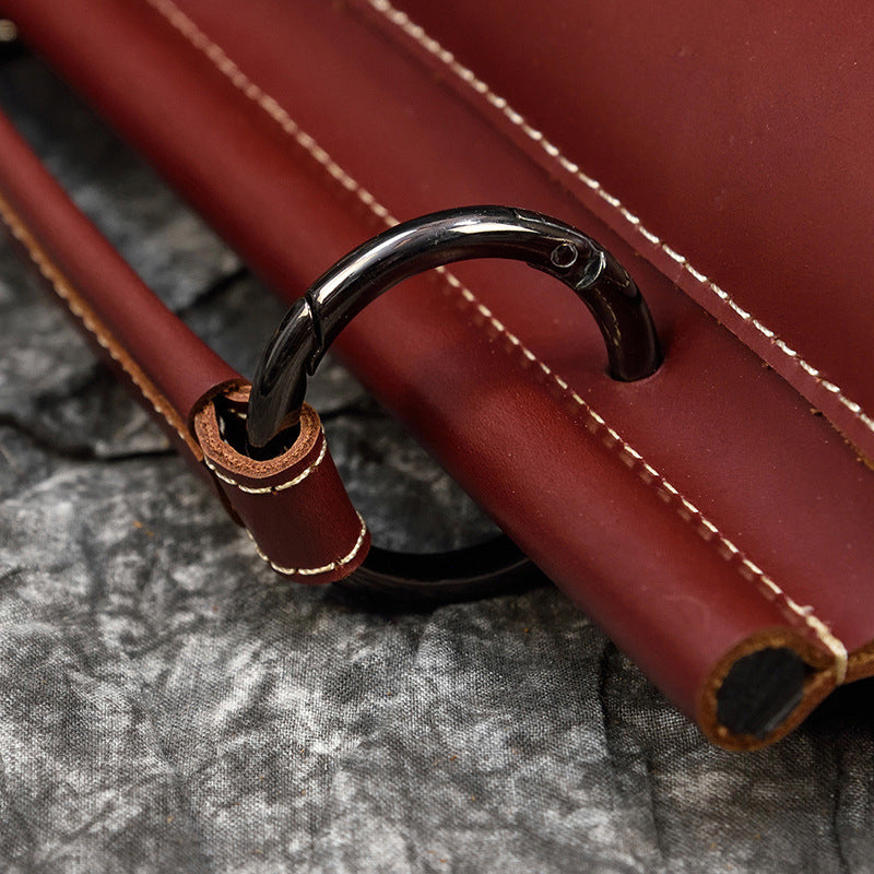 Stylish Genuine Leather Unisex Cowhide Neutral Backpacks