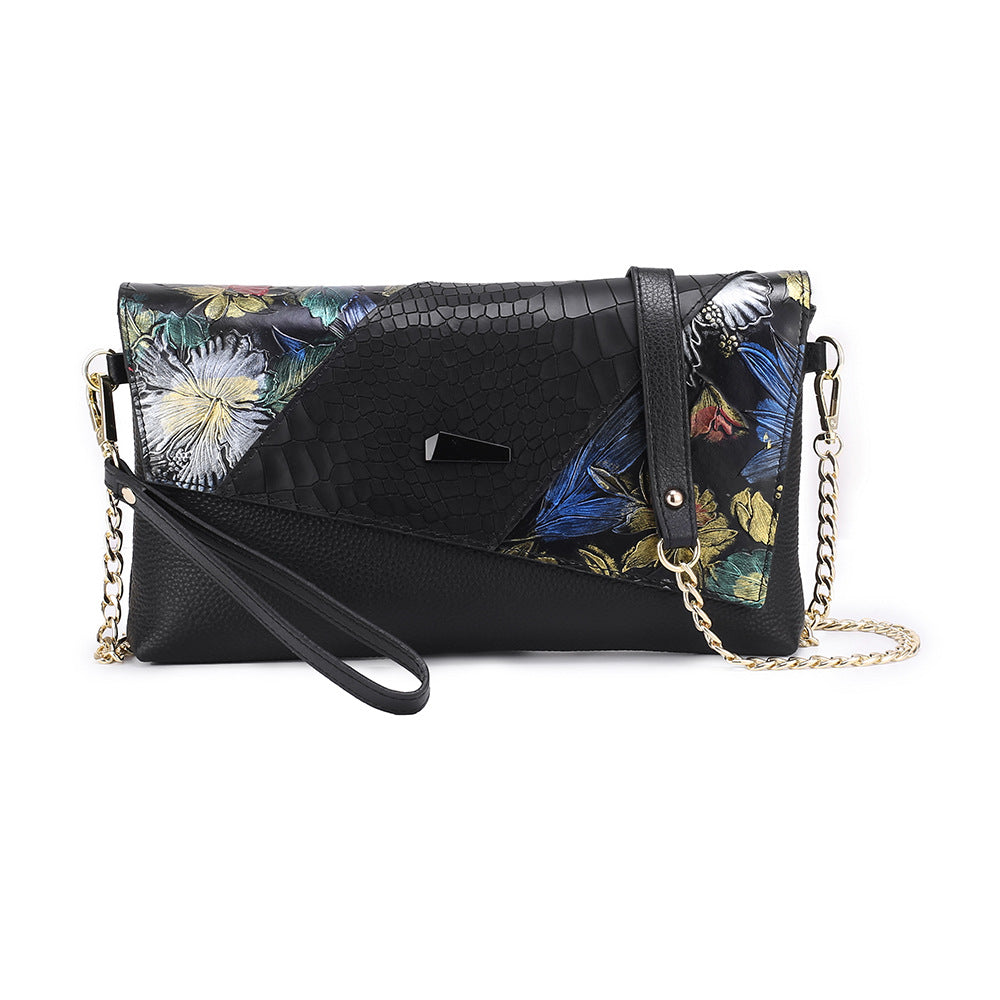 Women's Genuine Leather Clutch Fashion Dinner Large Shoulder Bags
