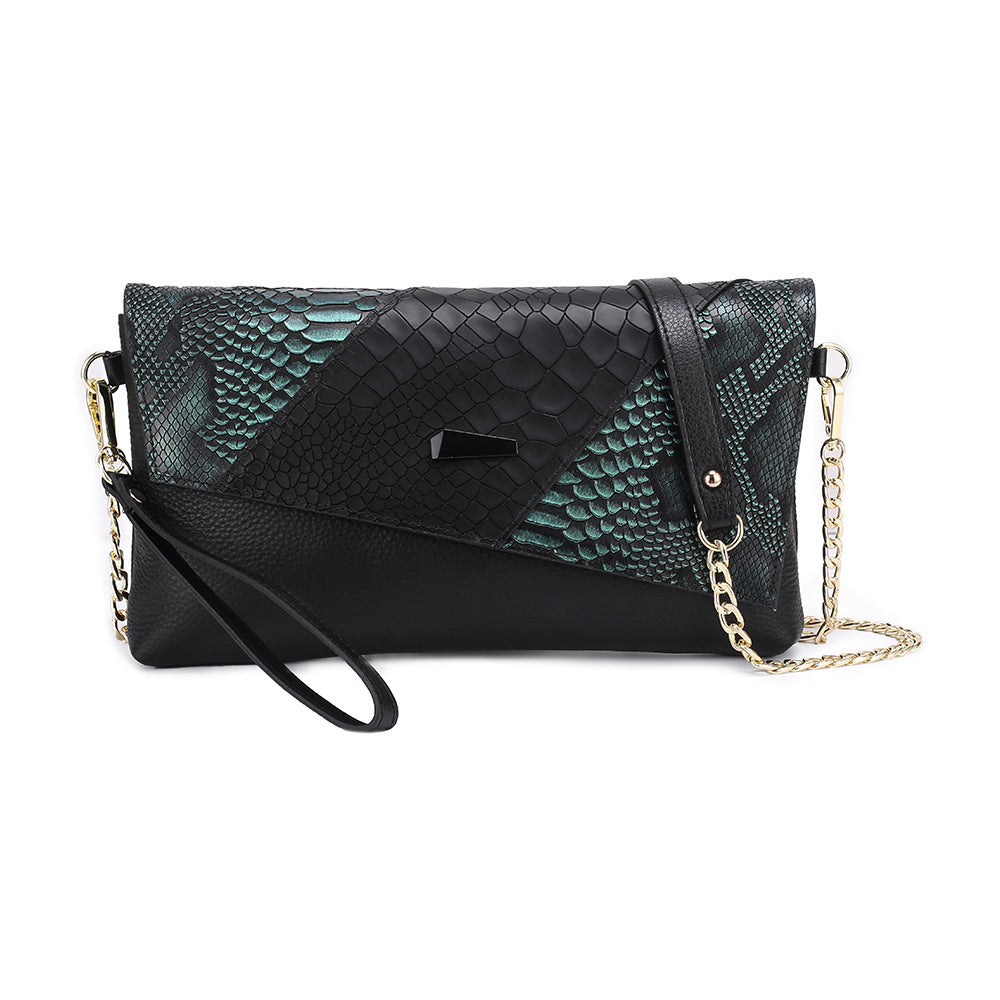Women's Genuine Leather Clutch Fashion Dinner Large Shoulder Bags