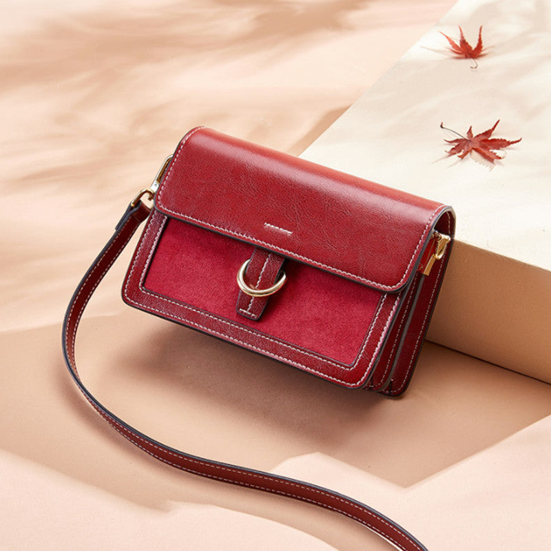 Women's Slouchy Genuine Leather Fashion Versatile Shoulder Bags