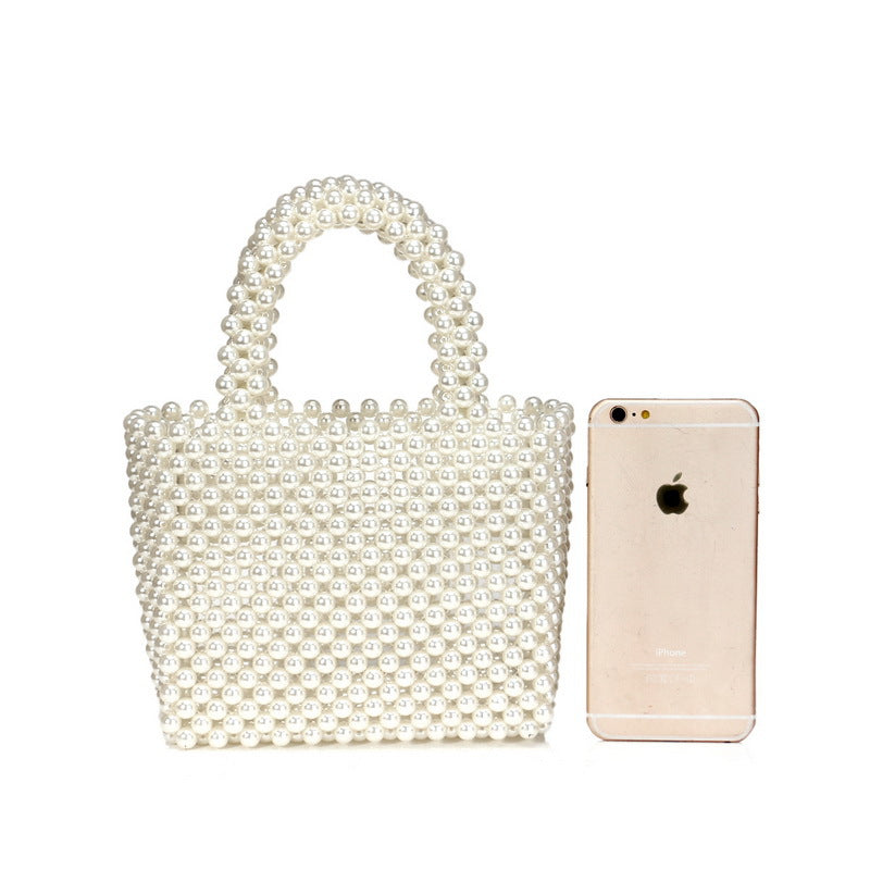 Women's Graceful Versatile Pearl Fashion Beads Handbags