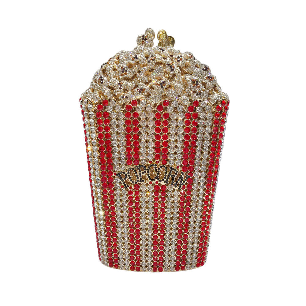 Women's Strictly Selected Clutch Popcorn Diamond Hollow Evening Bags