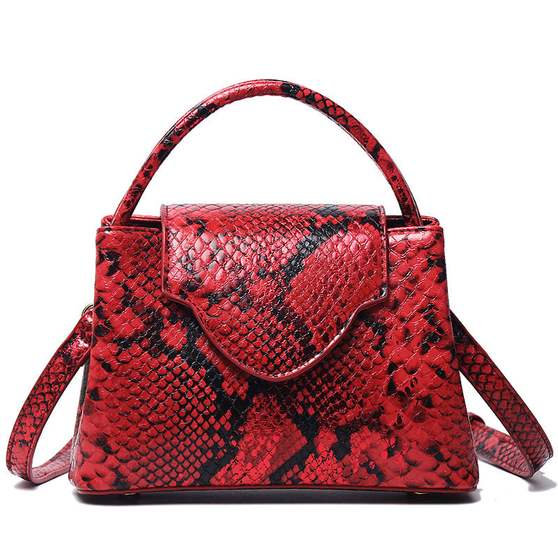 Women's Snake Pattern Fashion Ostrich Grain Bags