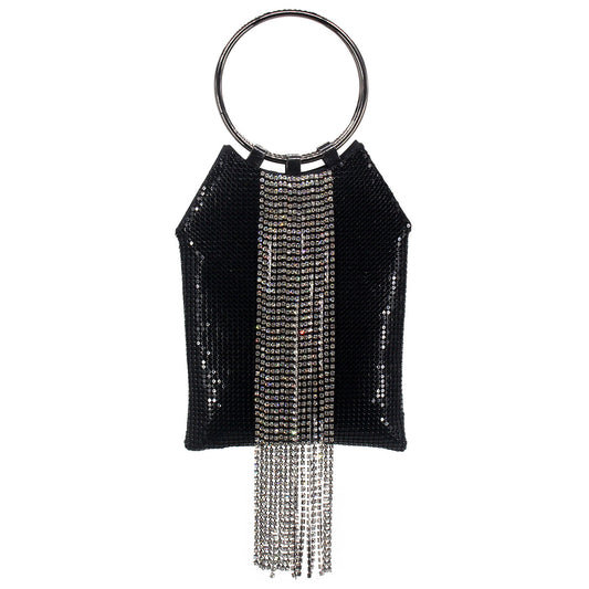 Women's Winter High-grade Rhinestone Tassel Sequin Hand Bags