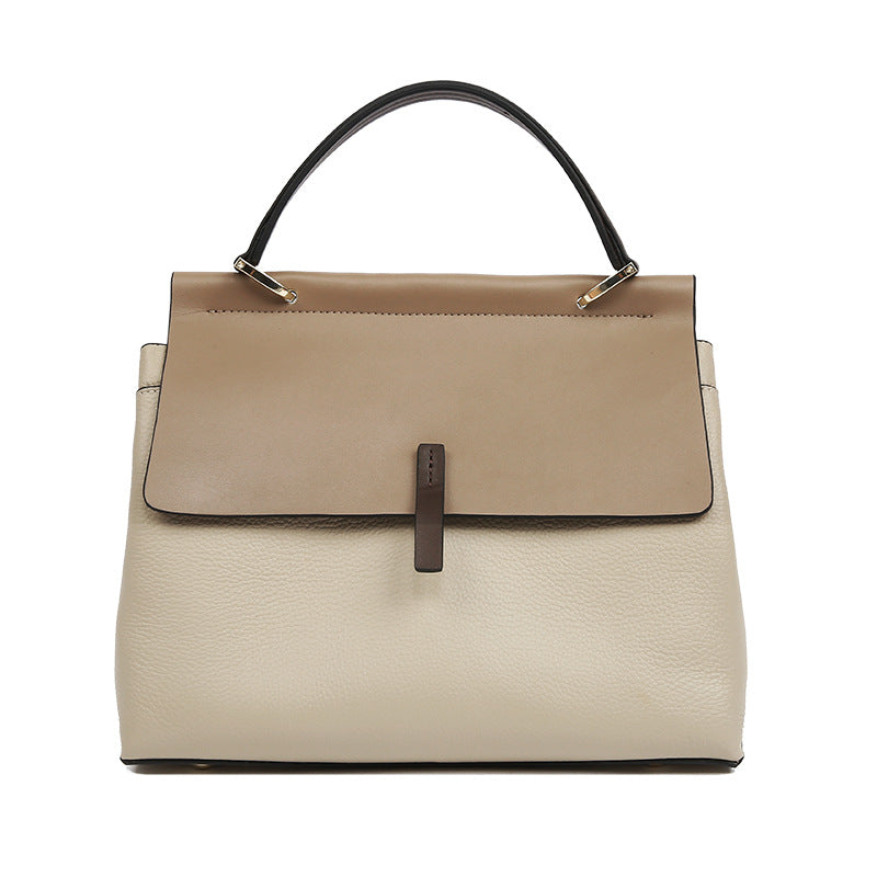 Women's Simple Retro Fashion Portable Soft Leather Shoulder Bags