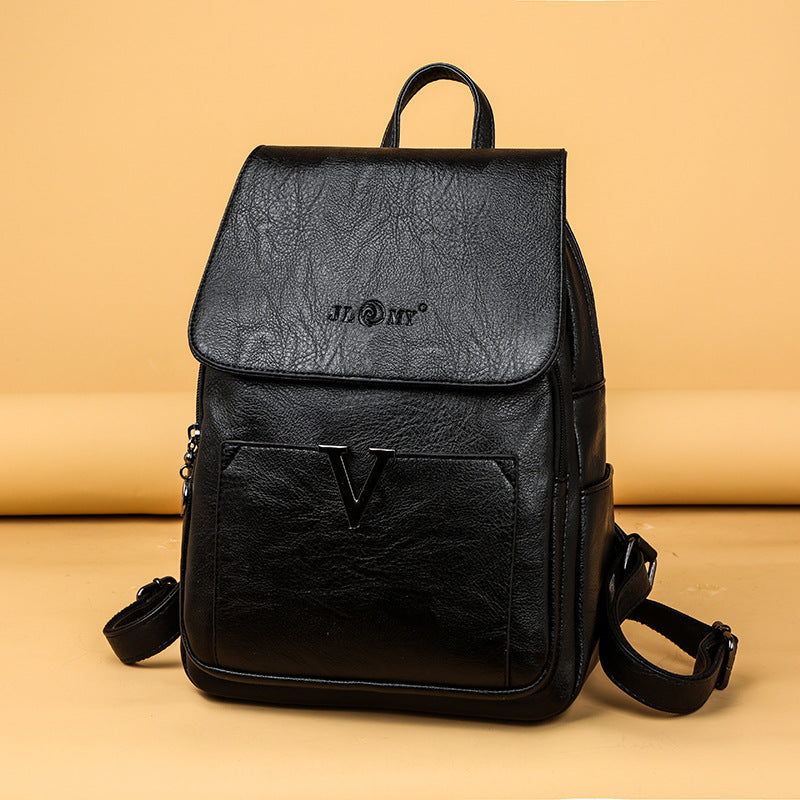 Female Stylish Large Capacity Versatile Soft Backpacks
