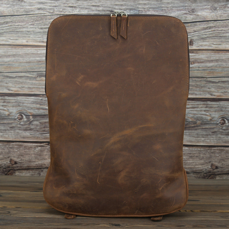 Retro Style Personalized First Layer Cowhide Backpacks