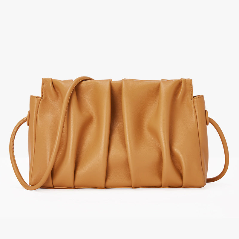 Women's Cloud Genuine Leather Pouch Female Fashion Shoulder Bags