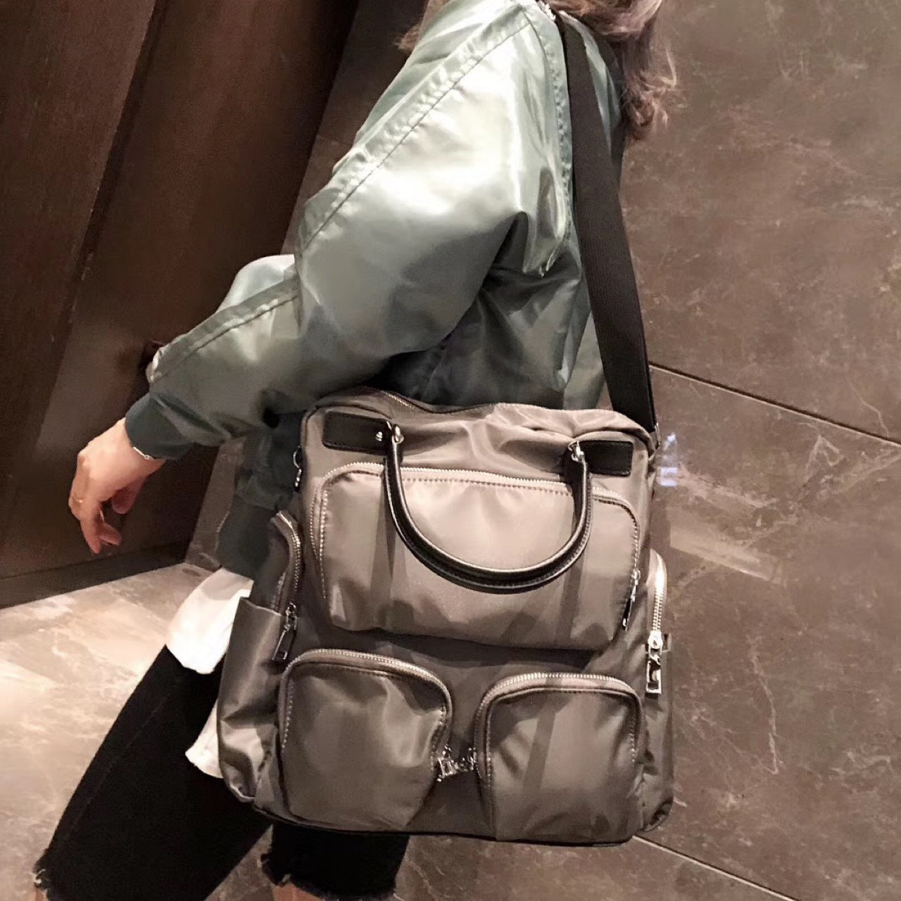 Korean High-grade Nylon Cloth Versatile Fashion Backpacks