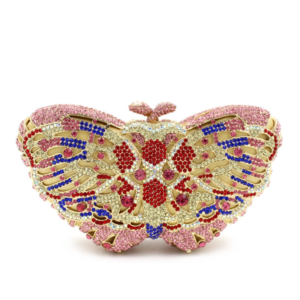 Diamond Clutch Hollow Hard Box Over Banquet Bags