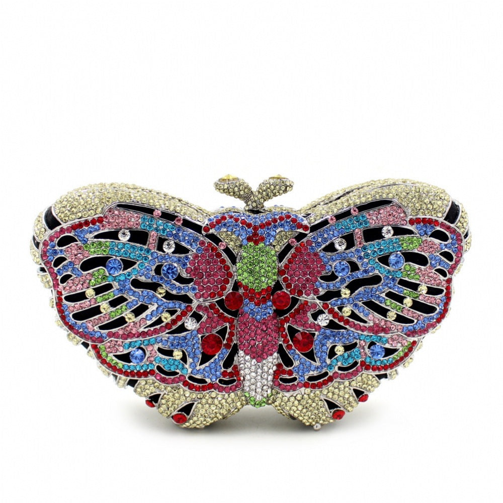 Diamond Clutch Hollow Hard Box Over Banquet Bags