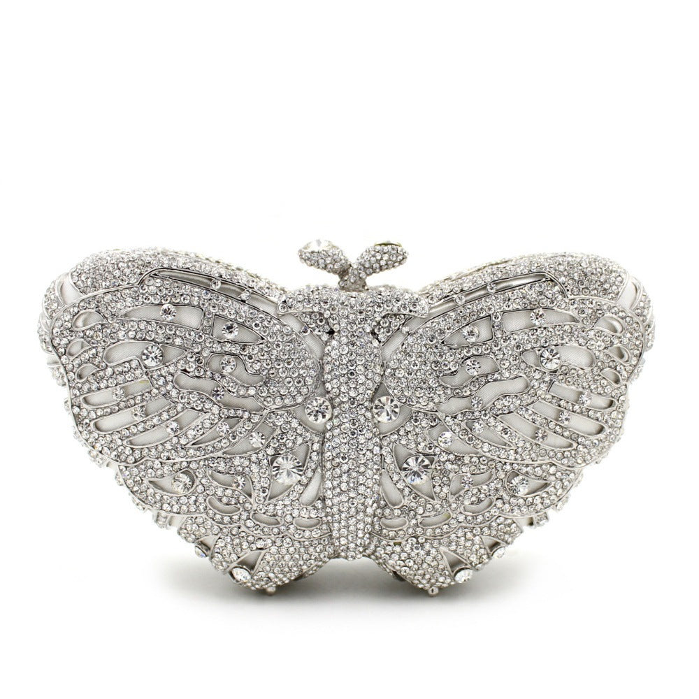 Diamond Clutch Hollow Hard Box Over Banquet Bags
