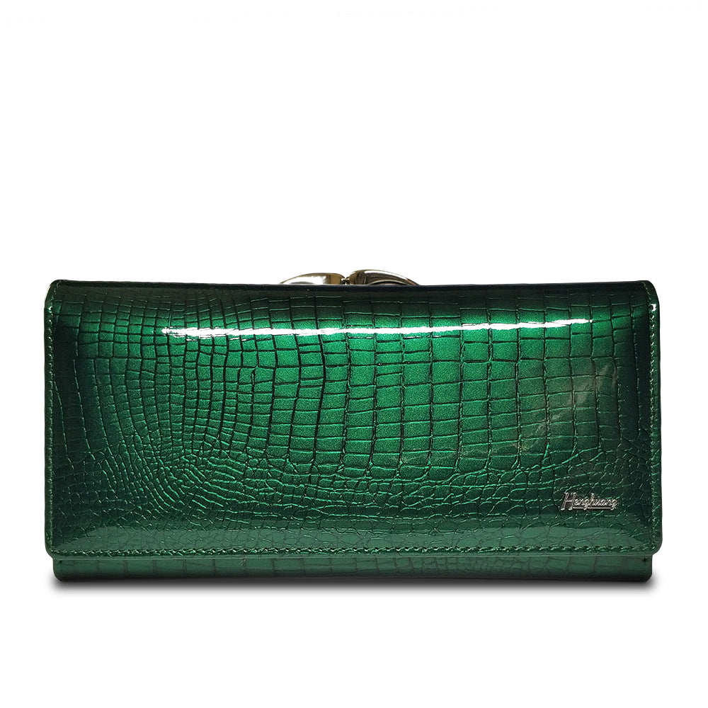 Glamorous Women's Leather Patent Fashion Clutch Ladies Wallets