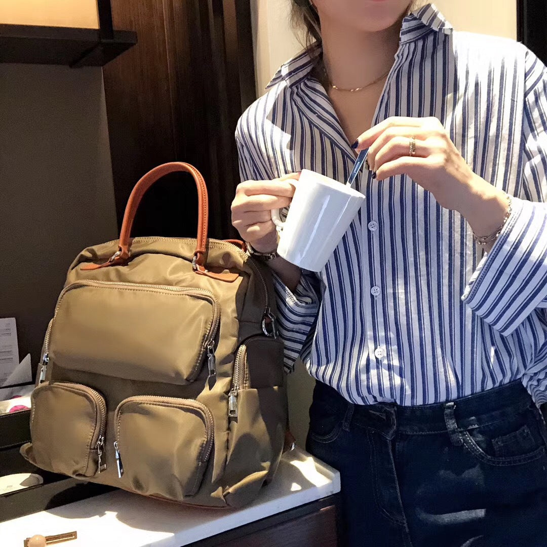 Korean High-grade Nylon Cloth Versatile Fashion Backpacks