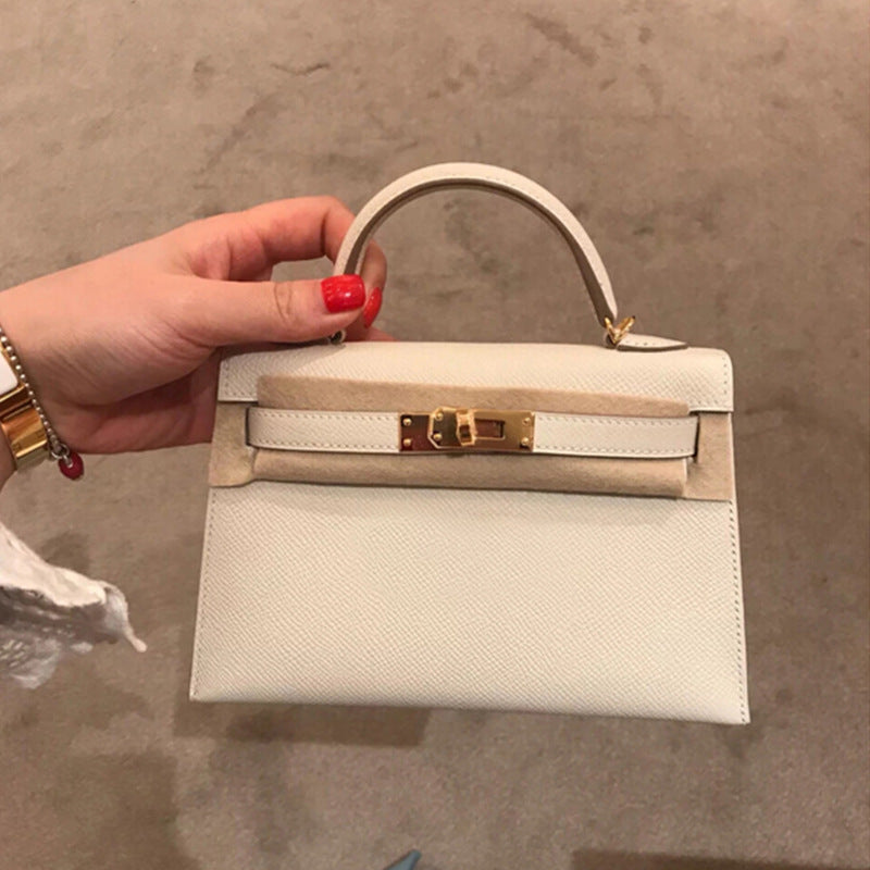 Women's Palm Print Second Generation Kelly Cowhide Handbags