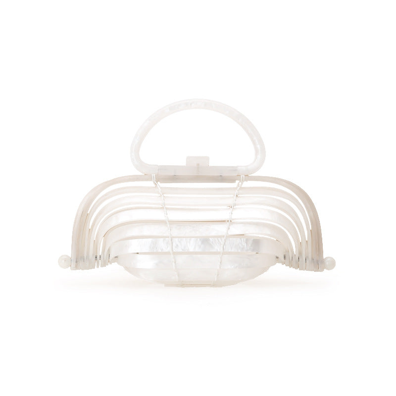 Cage Design Basket Hollow Hand Vacation Evening Bags