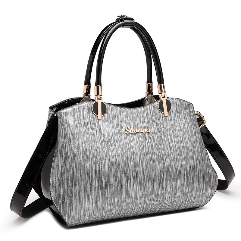Women's Fashion Female Patent Leather Mother Bags