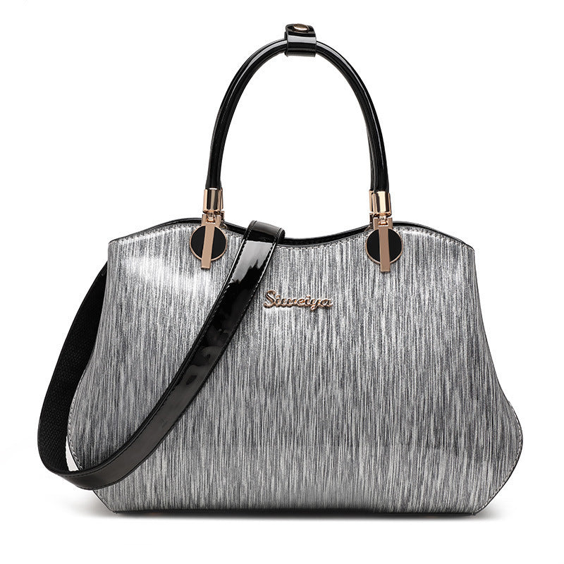 Women's Fashion Female Patent Leather Mother Bags