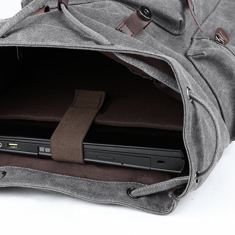 Men's Canvas Simple Large Capacity Computer Backpacks