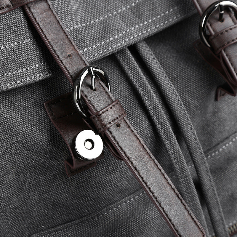 Men's Canvas Simple Large Capacity Computer Backpacks