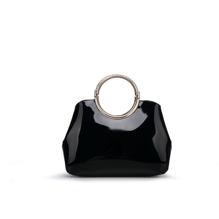 Women's Fashion Portable Patent Leather Dinner Bridal Handbags