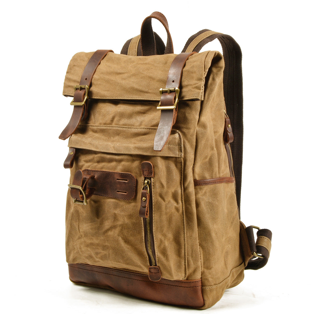 Men's Canvas Knight Motorcycle Waterproof Breathable Military Backpacks