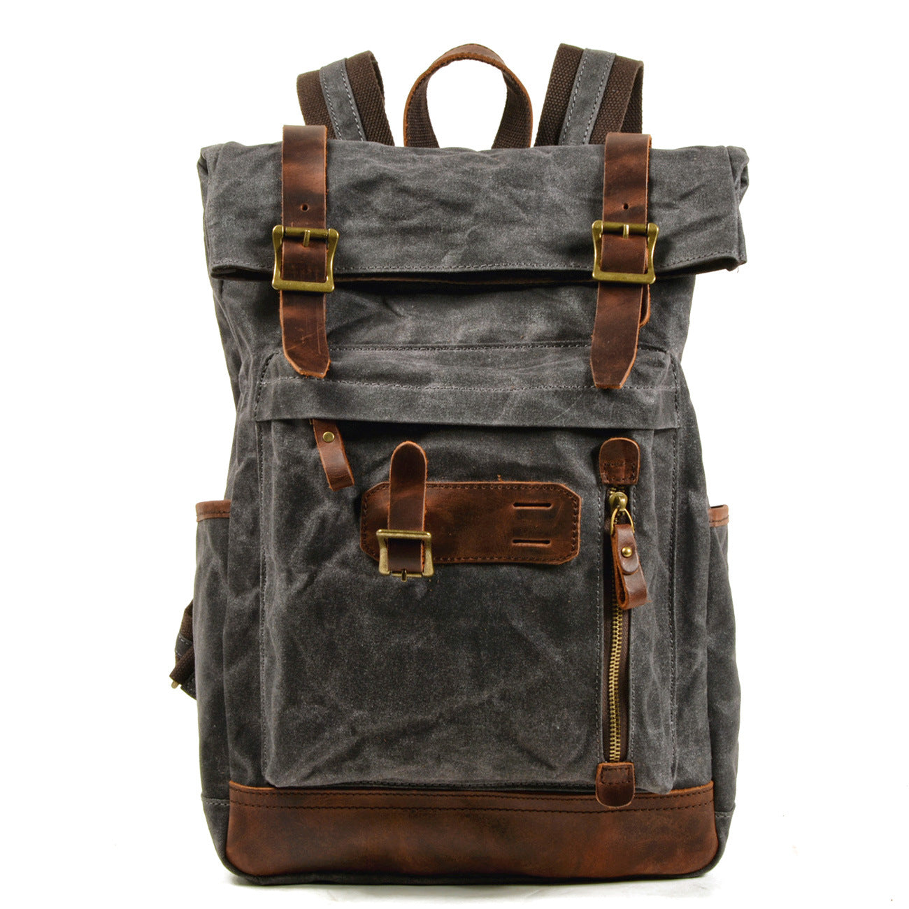 Men's Canvas Knight Motorcycle Waterproof Breathable Military Backpacks
