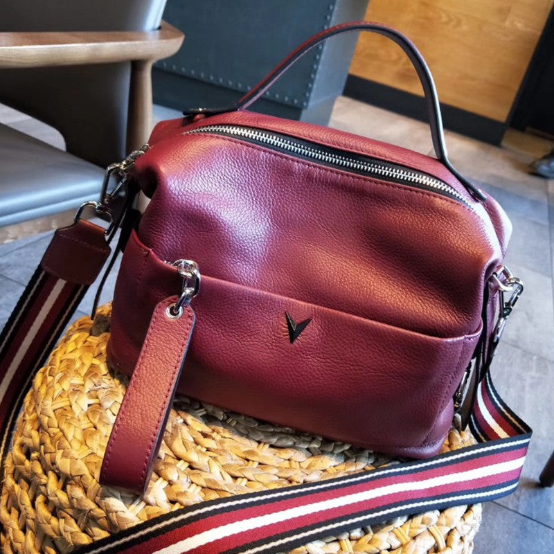 Women's Versatile Korean Style Vintage Leather Bags