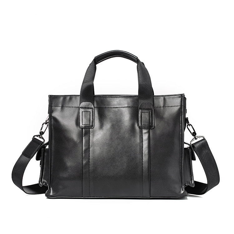 Men's Quality Leather First Layer Cattlehide Fashion Men's Handbags