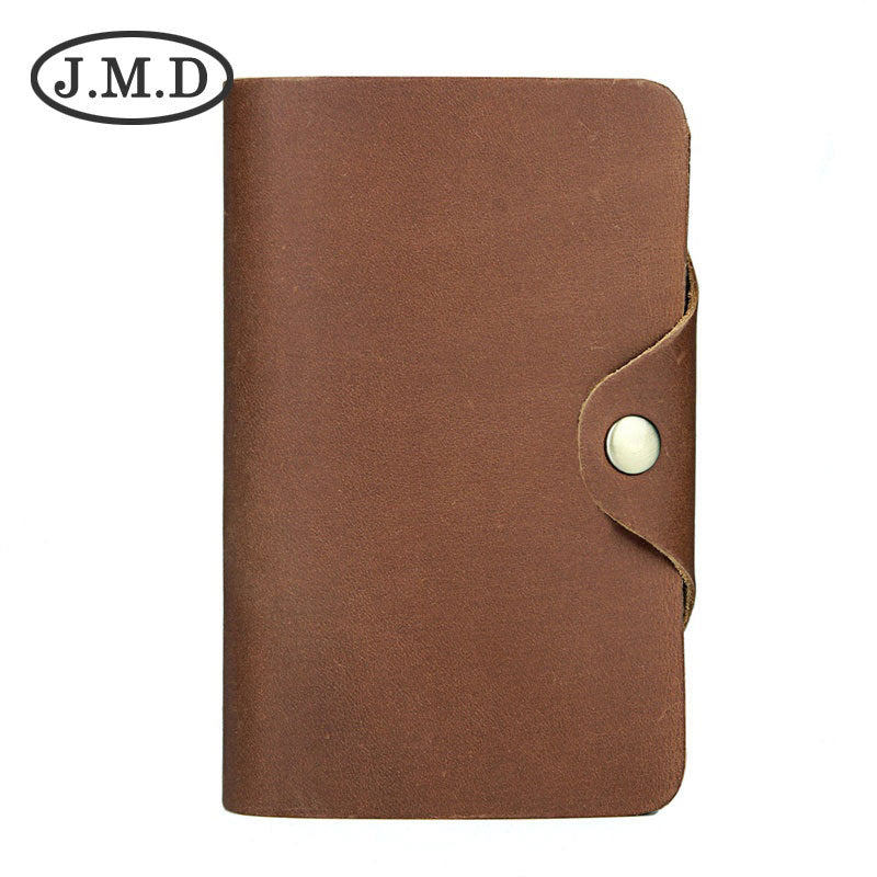 Men's Crazy Horse Leather Two Fold Genuine Men's Wallets