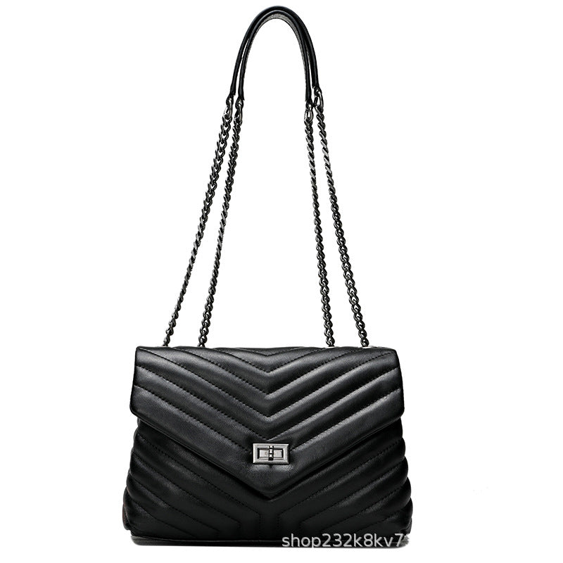 Women's Direct Wholesale Fashion All Sheepskin Fan Shoulder Bags