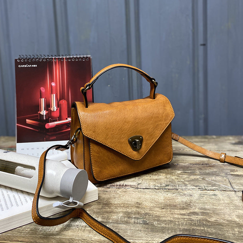Women's Retro Envelope Mini Cowhide Fashion Crossbody Bags