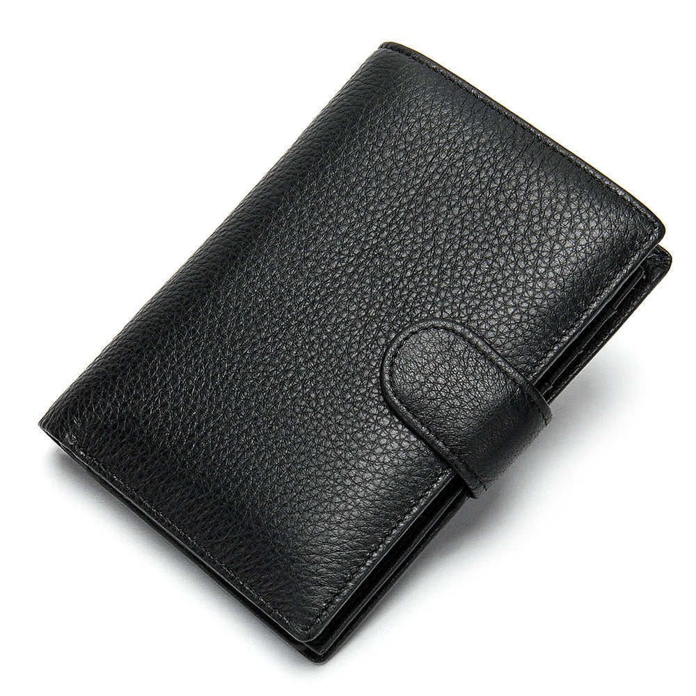 Men's Fashion Short Leather Dollar Clip With Men's Wallets