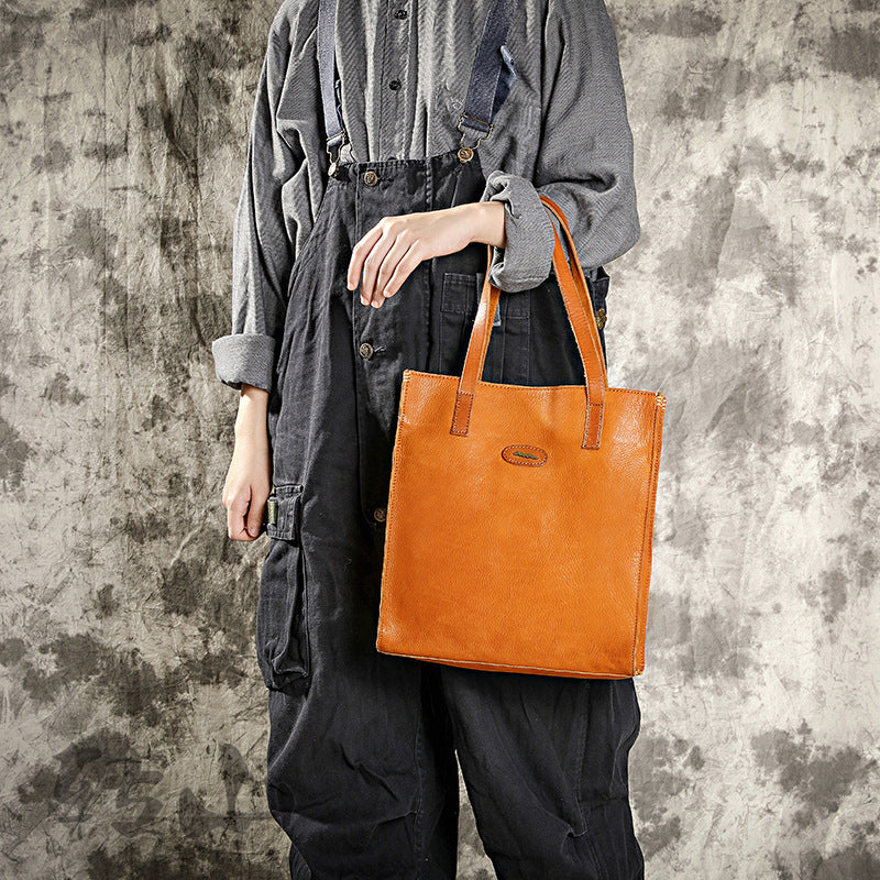 Women's Shopping Leisure Retro Light Washed Worn Handbags