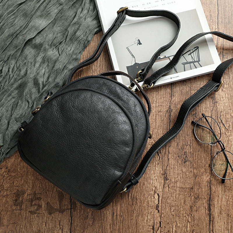 First Layer Cowhide Retro Vegetable Tanned Backpacks