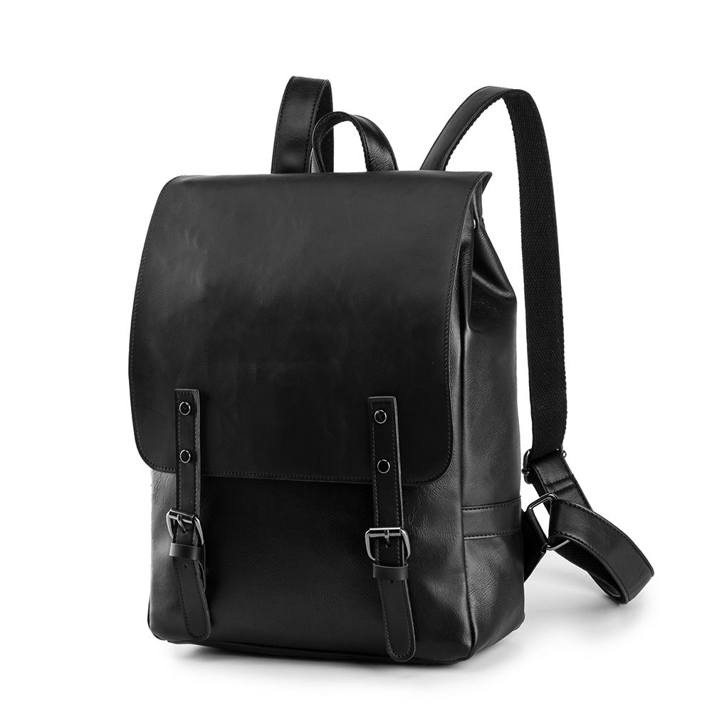 Men's Retro With Crazy Horse Large Capacity Backpacks