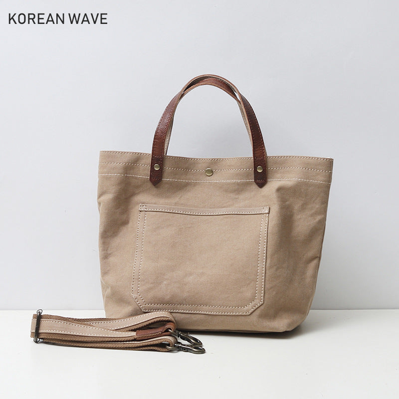 Women's Attractive Canvas Korean Simple Versatile Shoulder Bags
