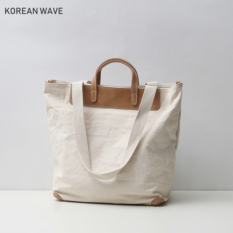 Women's & Men's & Portable Versatile Large Capacity Canvas Shoulder Bags