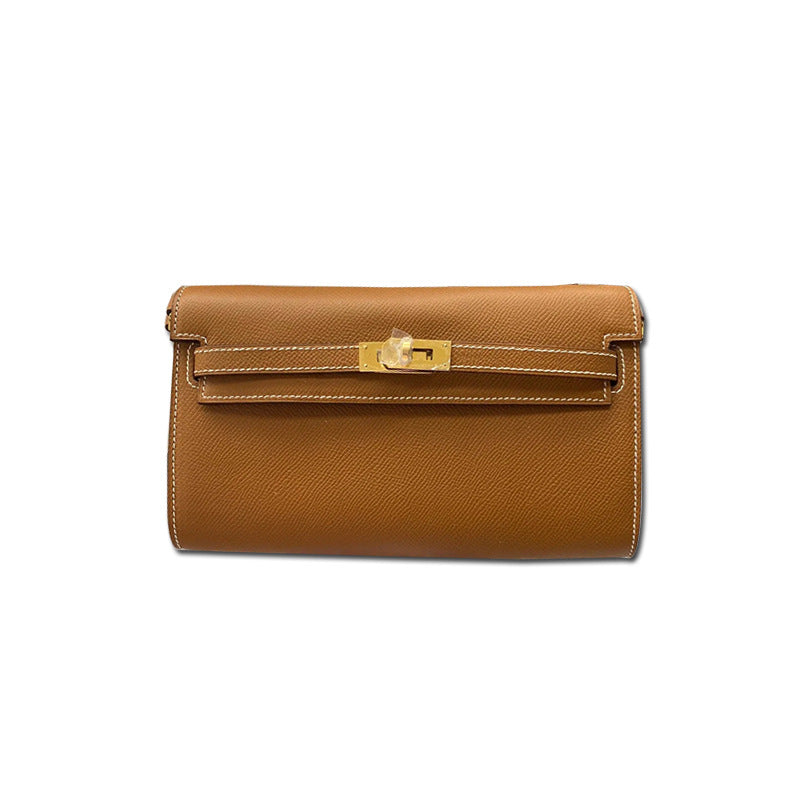 Women's Kelly Long Cowhide Clutch Position Handbags