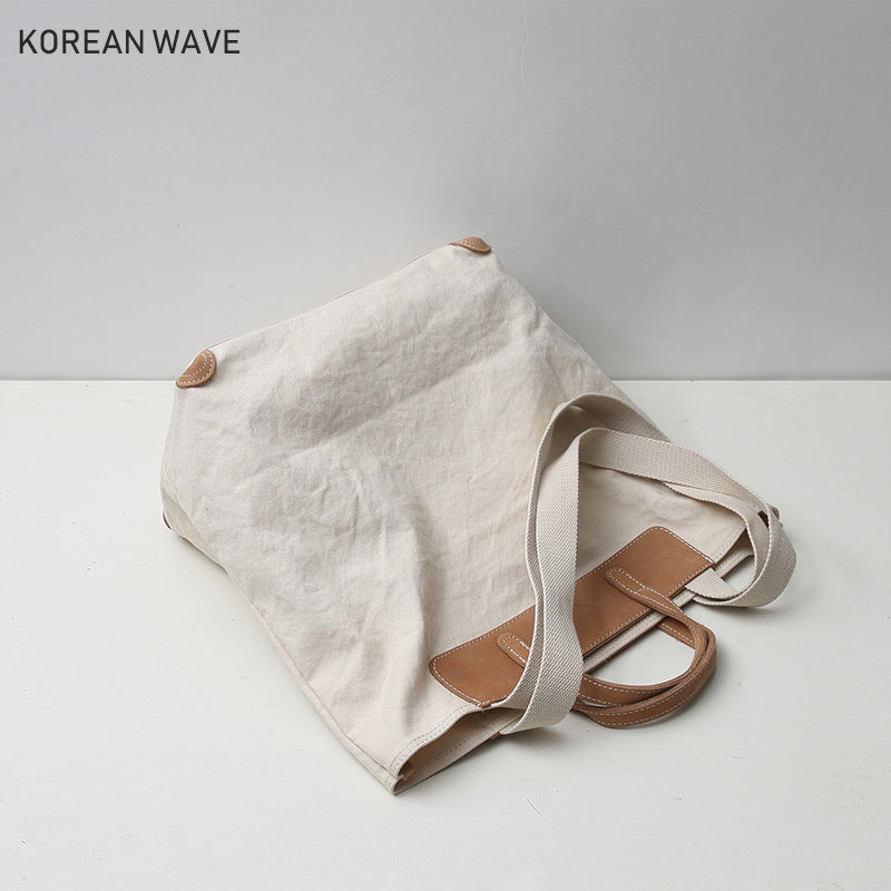 Women's & Men's & Portable Versatile Large Capacity Canvas Shoulder Bags