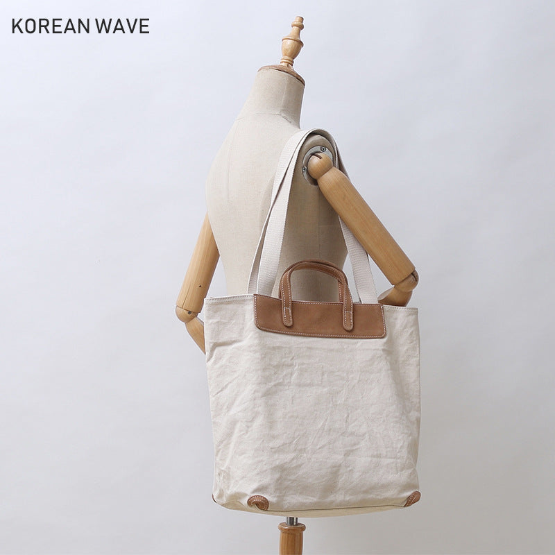 Women's & Men's & Portable Versatile Large Capacity Canvas Shoulder Bags