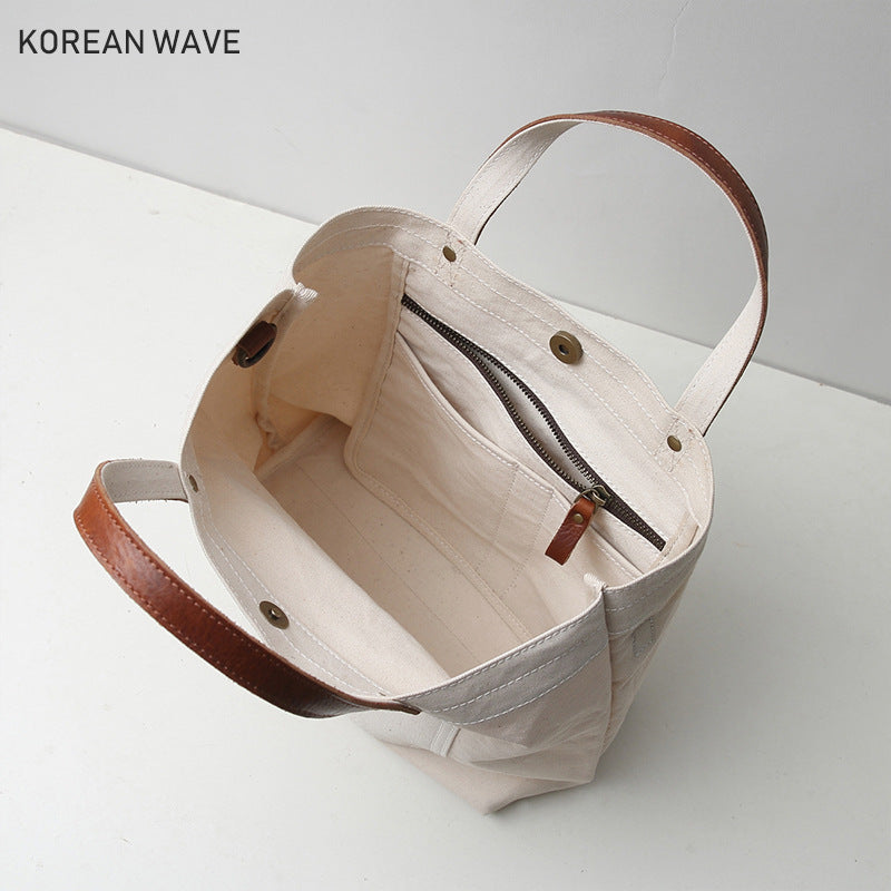 Women's Attractive Canvas Korean Simple Versatile Shoulder Bags