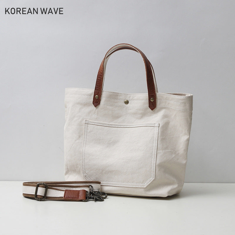 Women's Attractive Canvas Korean Simple Versatile Shoulder Bags