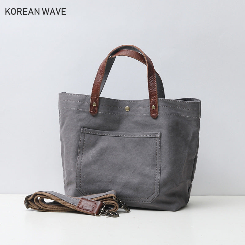 Women's Attractive Canvas Korean Simple Versatile Shoulder Bags