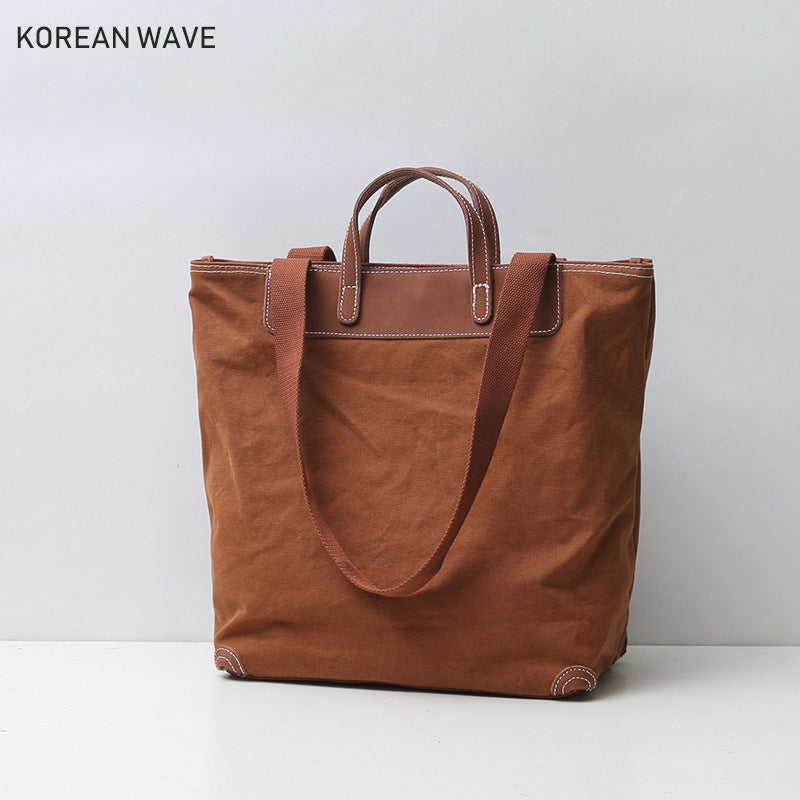 Women's & Men's & Portable Versatile Large Capacity Canvas Shoulder Bags