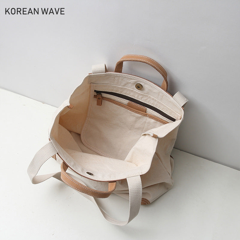 Women's & Men's & Portable Versatile Large Capacity Canvas Shoulder Bags