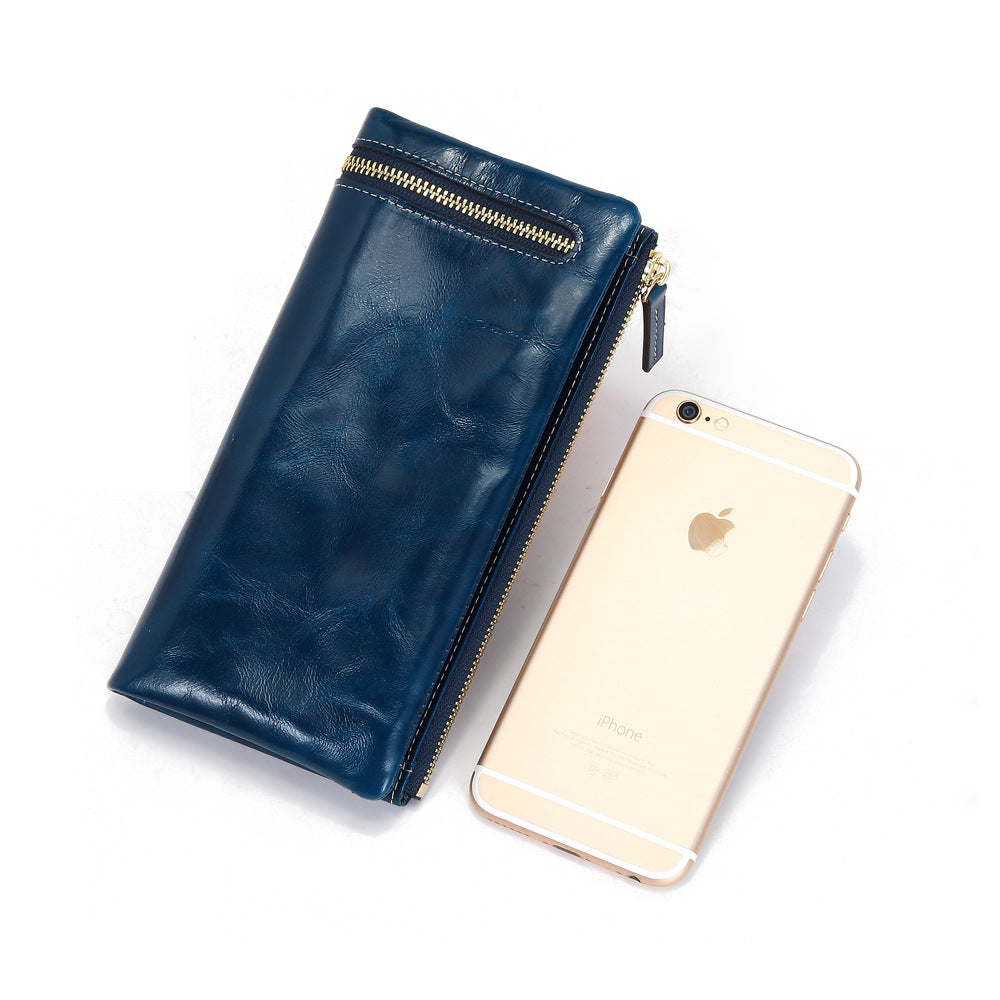 Women's Simple Long Design Exquisite Folding Ladies Wallets